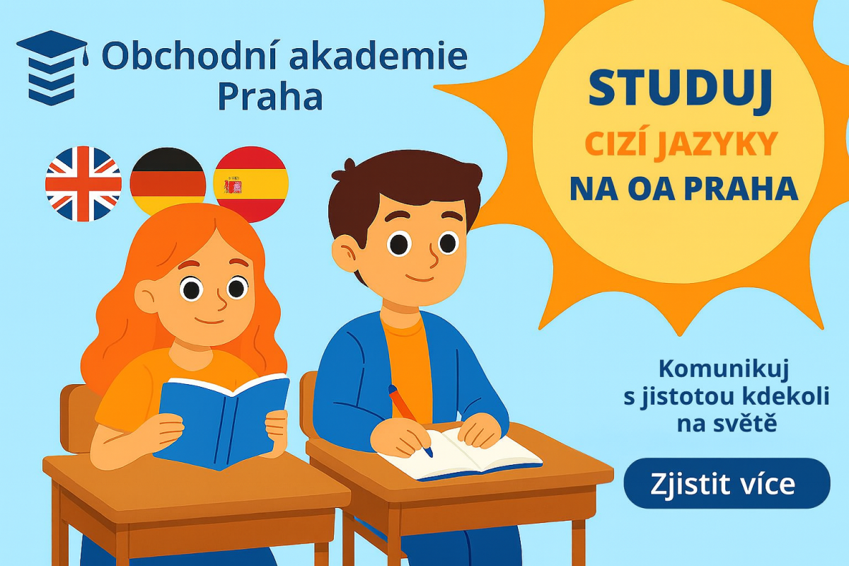 Studium jazyků OA Praha - banner