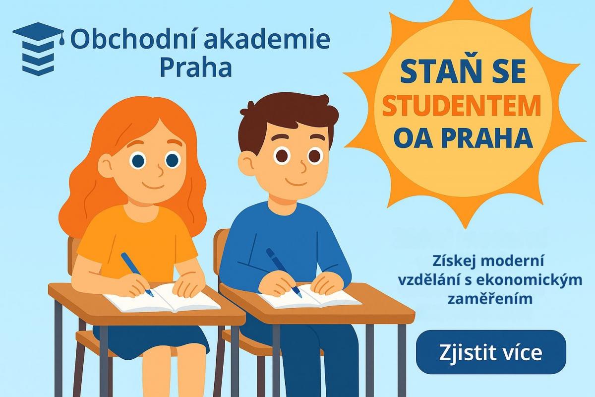 Banner - staň se studentem OA Praha