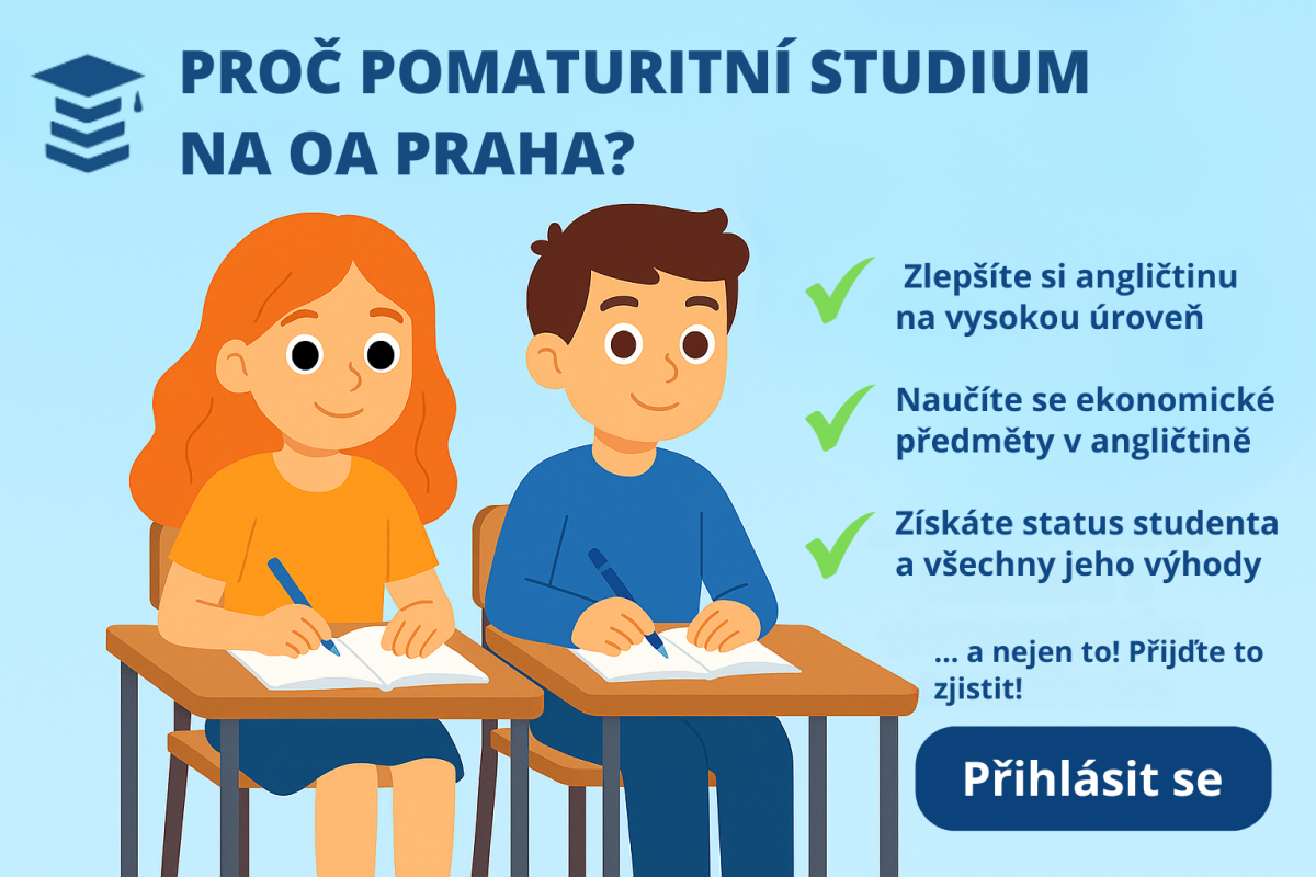 Výhody pomaturitního studia OA Praha
