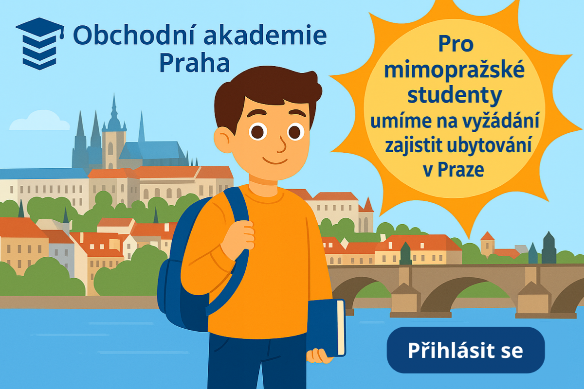 Pomaturitní studium OA Praha - možnost ubytování