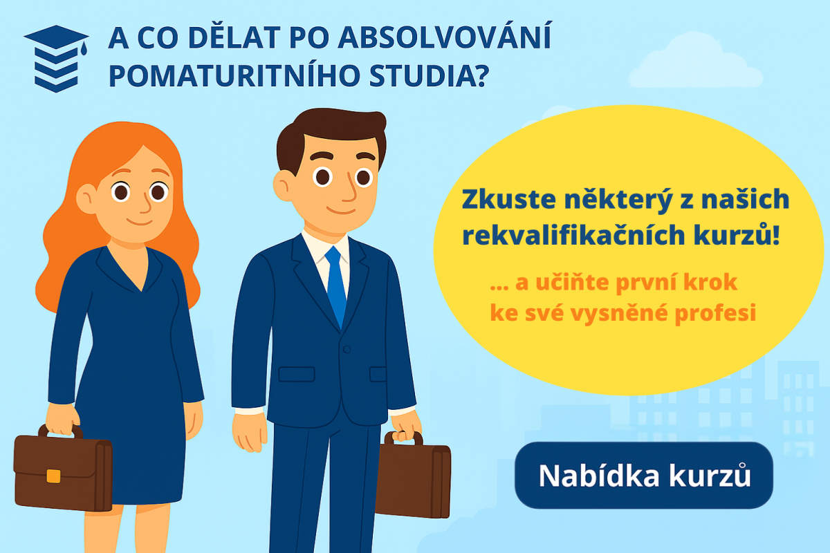 Rekvalifikační kurzy OA Praha, banner