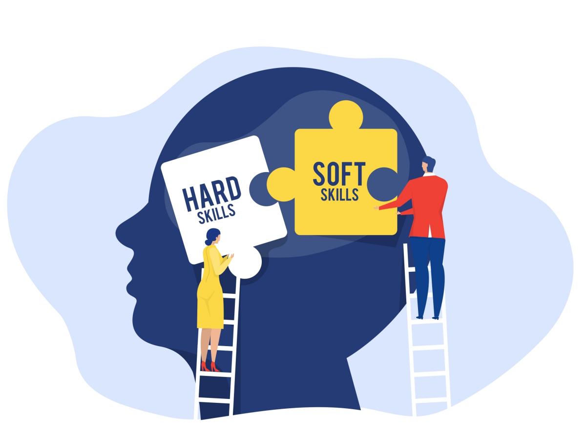 Hard skills and soft skills - clipart