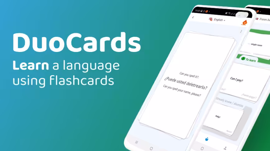 15 aplikací pro výuku angličtiny - Duocards