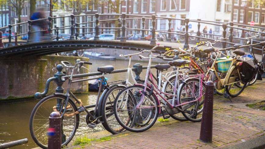 Neobvyklá povolání - lovení kol v Amsterodamu