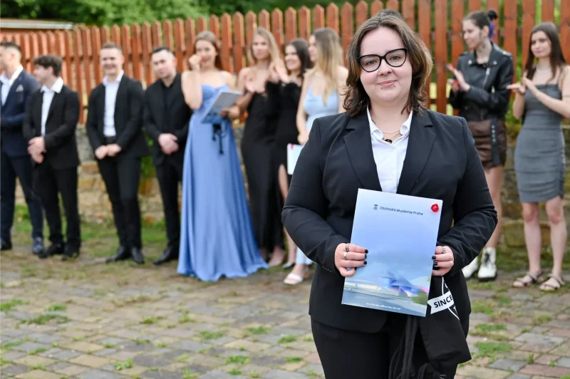 Předávání maturitních vysvědčení, OA Praha 2024
