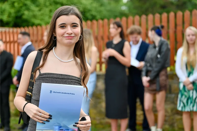 Předávání maturitních vysvědčení, OA Praha 2024