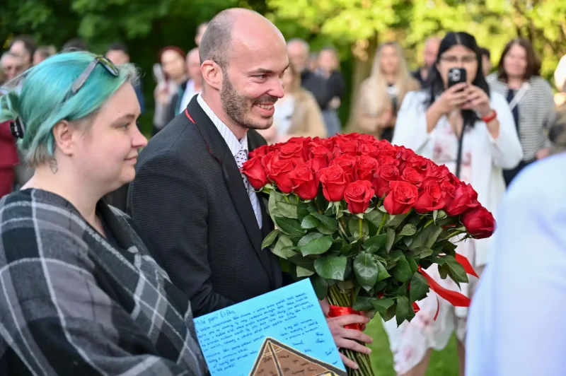 Předávání maturitních vysvědčení OA Praha Satalice