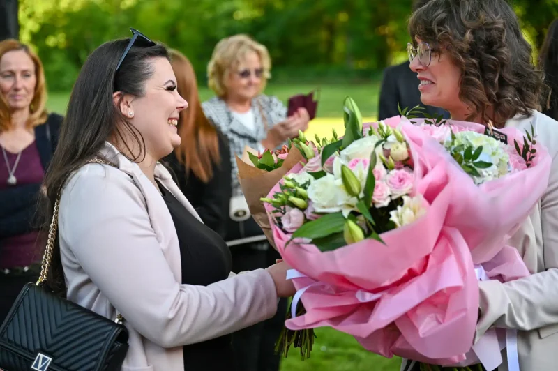 Předávání maturitních vysvědčení OA Praha Satalice