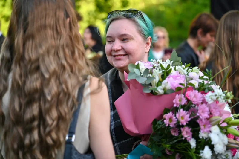 Předávání maturitních vysvědčení OA Praha Satalice