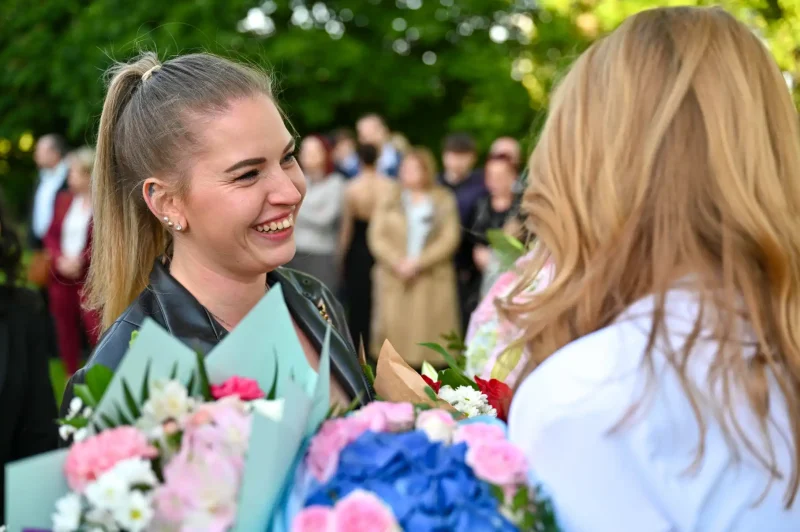 Předávání maturitních vysvědčení OA Praha Satalice